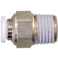 Straight Threaded Connector, 5/16", Brass, NPT Thread Oxford Builders Supplies Inc