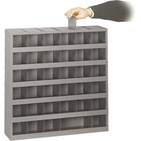 Armoires pour bacs de rangement ajustables, Acier, 36 tiroirs, 23-3/4" x 4-3/4" x 23-3/4", Gris Oxford Builders Supplies Inc