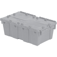 Contenants de distribution Flipak en plastique poly&eacute;thyl&egrave;ne (PE), 19,7" x 11,8" x 7,3", Gris Oxford Builders Supplies Inc