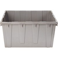 Contenant emboîtable, 21,1" la x 17,7" p x 12" h, Gris Oxford Builders Supplies Inc