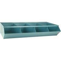 Bacs sectionnels superposables, Cap. 100 lb, 37" la x 18-3/4" p x 7-1/2" h, Bleu Oxford Builders Supplies Inc