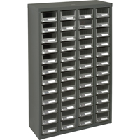 Casiers pour pi&egrave;ces KPC-400, Acier galvanis&eacute;, 48 tiroirs, 22-3/5" x 8-7/10" x 36-9/10", Gris Oxford Builders Supplies Inc