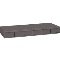 Casiers &agrave; tiroirs industriels, 6 tiroirs, 33-3/4" la x 11-5/8" p x 4" h, Gris Oxford Builders Supplies Inc