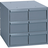 Casiers &agrave; tiroirs industriels, 6 tiroirs, 11-3/4" la x 11-5/8" p x 10-7/8" h, Gris Oxford Builders Supplies Inc