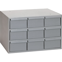 Casiers &agrave; tiroirs industriels, 9 tiroirs, 17-1/4" la x 11-5/8" p x 10-7/8" h, Gris Oxford Builders Supplies Inc