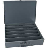 Boîtes en acier &agrave; compartiments &agrave; fond courb&eacute;, 18,34" la x 12,16" p x 3,16" h, 6 horizontaux compartiments Oxford Builders Supplies Inc