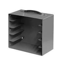 Casiers pour boîtes &agrave; compartiments, Acier, 5 compartiments, 11-1/4" la x 6-3/4" p, 10-3/4" h, Gris Oxford Builders Supplies Inc