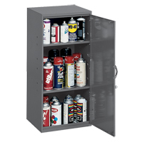 Armoires utilitaires, Acier, 2 Tablettes, 30" h x 13-3/4" la x 12-3/4" P, Gris Oxford Builders Supplies Inc