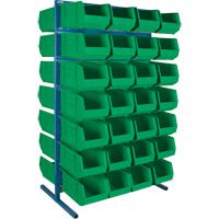 Support stationnaire deux c&ocirc;t&eacute;s pour bacs, 61" la x 56" p x 24" h, 56 bacs Oxford Builders Supplies Inc
