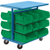 Chariot &agrave; bacs avec bacs, &agrave; deux c&ocirc;t&eacute;s, 20 bacs, 24" la x 38-1/2" p x 36-1/2" h Oxford Builders Supplies Inc