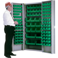 Deep-Door Combination Cabinet, 38" W x 24" D x 72" H, 36 Shelves Oxford Builders Supplies Inc