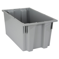 Contenants Stack & Nest, 9" x 18" x 11", Gris Oxford Builders Supplies Inc