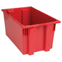 Contenants Stack & Nest, 9" x 18" x 11", Rouge Oxford Builders Supplies Inc