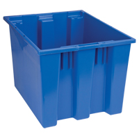 Stack & Nest Totes, 13" x 19.5" x 15.5", Blue Oxford Builders Supplies Inc