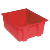 Contenants Stack & Nest, 8" x 19,5" x 13,5", Rouge Oxford Builders Supplies Inc