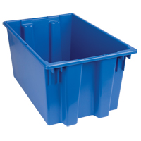 Contenants Stack & Nest, 12" x 23,5" x 15,5", Bleu Oxford Builders Supplies Inc
