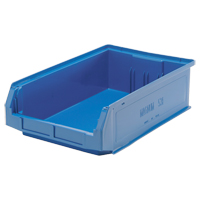 Contenants g&eacute;ants empilables, 12,375" la x 19,75" p x 5,875" h, Bleu Oxford Builders Supplies Inc