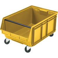 Bac g&eacute;ant empilable et mobile, 11-7/8" ha x 18-3/8" la x 29" p, Capacit&eacute; de 150 lb, Jaune Oxford Builders Supplies Inc