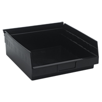 Bac pour &eacute;tag&egrave;re &eacute;conomique, 11-1/8" la, 4" h x 11-5/8" p, Noir Oxford Builders Supplies Inc