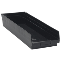 Bac pour &eacute;tag&egrave;re &eacute;conomique, 8-3/8" la x 4" H x 23-5/8" p, Noir, Capacit&eacute; 60 lb Oxford Builders Supplies Inc