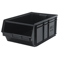 MAGNUM Bin, 11-7/8" H x 18-3/8" W x 29" D, 150 lbs. Capacity, Black Oxford Builders Supplies Inc