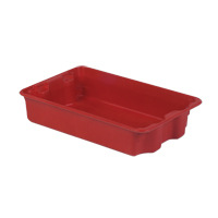 Contenants Stack-N-Nest de Plexton, 14,8" la x 24,3" p x 5,1" h, Rouge Oxford Builders Supplies Inc