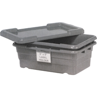 Cross Stack Bins, 16" W x 25.125" D x 8.5" H, Grey Oxford Builders Supplies Inc