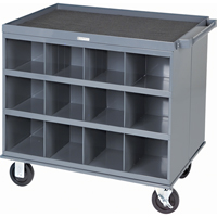 Heavy-Duty 2-Sided Mobile Carts/Work Stations, 1000 lbs. Capacity, 34" x W, 32" x H, 24" D, All-Welded Oxford Builders Supplies Inc