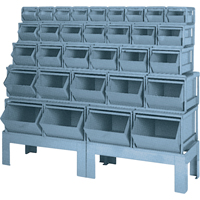 Combinaisons de bacs &agrave; assembler, Cap. 1000 lb, 68" la x 19-1/2" p x 55 1/4" h, Bleu Oxford Builders Supplies Inc