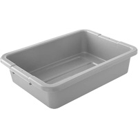 Bus/Utility Boxes - Grey, 5" H x 15" D x 20" L, Plastic, Grey Oxford Builders Supplies Inc