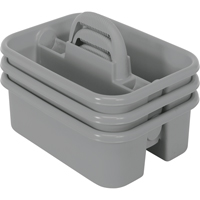 Supply Caddy, 8-3/4" x 13-3/8" x 13-3/8", Grey Oxford Builders Supplies Inc