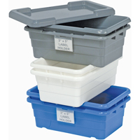 Cross Stack Bins, 11" W x 17.25" D x 12" H, Blue Oxford Builders Supplies Inc
