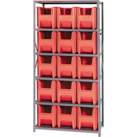 &eacute;l&eacute;ment de rayonnage, Acier, Sans boulons, Capacit&eacute; 800 lb, 36" la x 75" h x 18" p Oxford Builders Supplies Inc