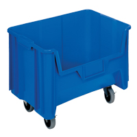 Mobile Giant Stack Container, 12-7/16" H x 19-7/8" W x 15-1/4" D, 250 lbs. Capacity, Blue Oxford Builders Supplies Inc