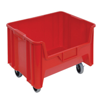 Mobile Giant Stack Container, 12-7/16" H x 19-7/8" W x 15-1/4" D, 250 lbs. Capacity, Red Oxford Builders Supplies Inc