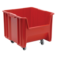 Mobile Giant Stack Container, 12-1/2" H x 16-1/2" W x 17-1/2" D, 250 lbs. Capacity, Red Oxford Builders Supplies Inc