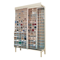 Free-Standing Tip-Out Bins Slider System, 48" W x 18" D x 77" H, 112 Drawers Oxford Builders Supplies Inc