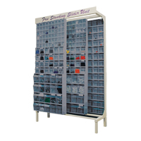 Free-Standing Tip-Out Bins Slider System, 48" W x 18" D x 77" H, 112 Drawers Oxford Builders Supplies Inc