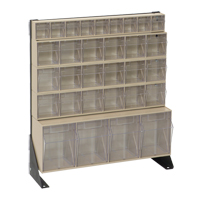 Tip-Out Bins Stand, 23-5/8" W x 8" D x 28" H, 31 Drawers Oxford Builders Supplies Inc