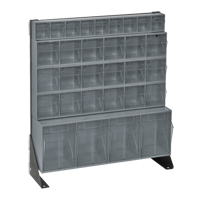Tip-Out Bins Stand, 23-5/8" W x 8" D x 28" H, 31 Drawers Oxford Builders Supplies Inc