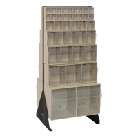 Tip-Out Bins Stand, 23-5/8" W x 16" D x 52" H, 76 Drawers Oxford Builders Supplies Inc