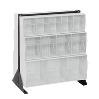 Tip-Out Bins Stand, 23-5/8" W x 16" D x 28" H, 24 Drawers Oxford Builders Supplies Inc