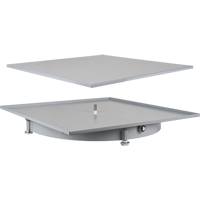 Heavy-Duty Industrial Carousel Drawer Cabinets, Steel, 27-1/2" W x 27-1/2" D x 4" H, Grey Oxford Builders Supplies Inc