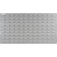 Metal Louvered Panel Bin Support Rack, 32 Bins, 36" W x 1/8" D x 19" H Oxford Builders Supplies Inc