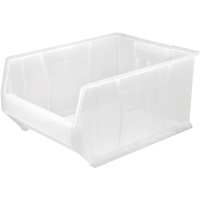 Hulk Containers, 18-1/4" W x 12" H x 23-7/8" D, Clear Oxford Builders Supplies Inc