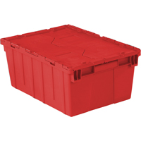 Contenants de distribution Flipak en plastique poly&eacute;thyl&egrave;ne (PE), 21,9" x 15,2" x 9,3", Rouge Oxford Builders Supplies Inc