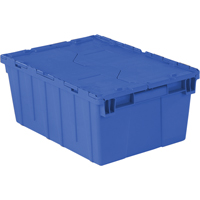 Contenants de distribution Flipak en plastique poly&eacute;thyl&egrave;ne (PE), 21,9" x 15,2" x 9,3", Bleu Oxford Builders Supplies Inc