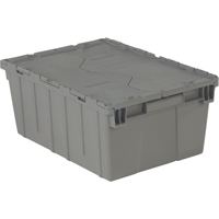 Contenants de distribution Flipak en plastique poly&eacute;thyl&egrave;ne (PE), 21,9" x 15,2" x 9,3", Gris Oxford Builders Supplies Inc