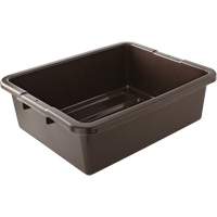Undivided Bus/Utility Box, 7" H x 21.5" D x 17" L, Plastic, Brown Oxford Builders Supplies Inc