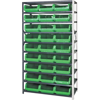 &eacute;l&eacute;ment de rayonnage avec bacs empilables, Acier, Bac Magnum, Capacit&eacute; 650 lb, 42" la x 76" h Oxford Builders Supplies Inc